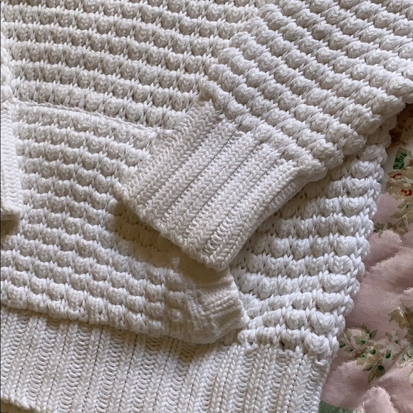 Youth White Heavy Knit Sweater (14/16 yrs) - Picture 3 of 4